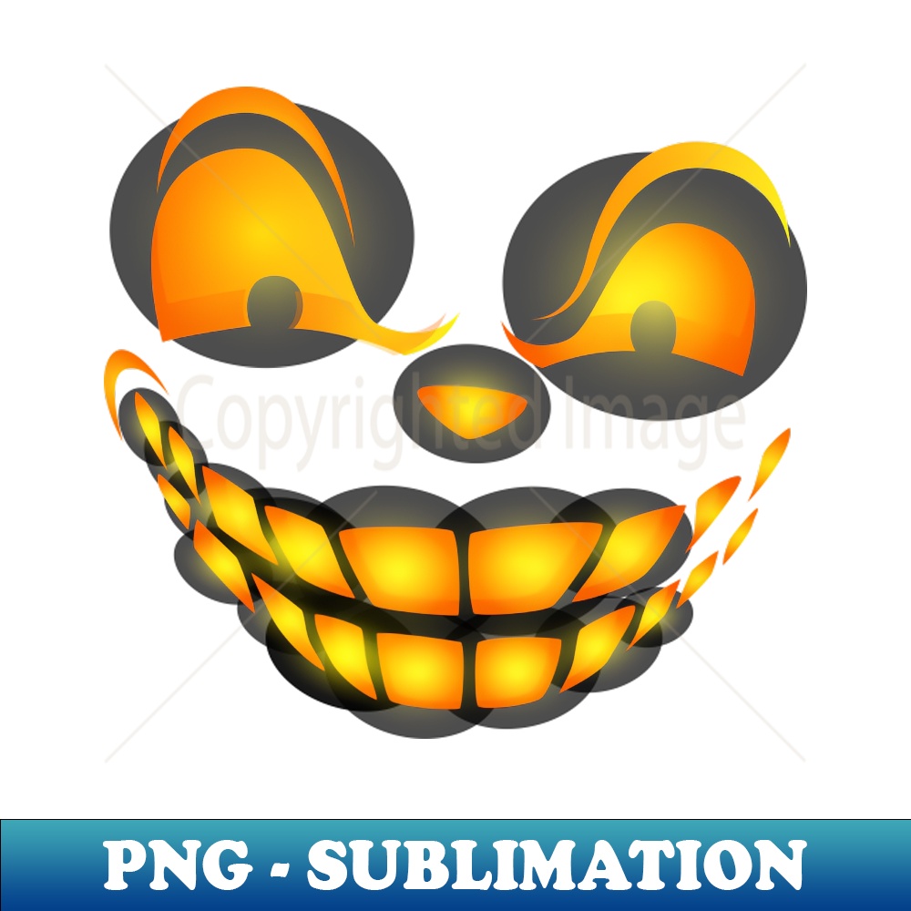Scary horror monster face artwork - PNG Transparent Sublimat - Inspire