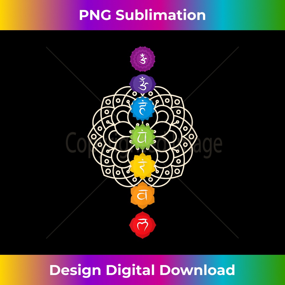7 Chakras Mandala - The Seven Chakras - Goa, Yoga Tank T - F - Inspire ...