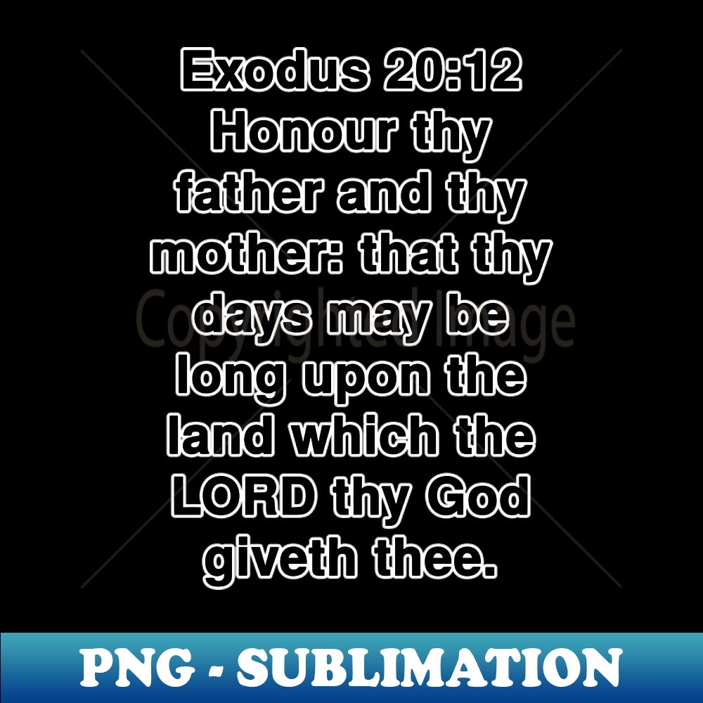 Exodus 2012 King James Version KJV Bible Verse Typography - | Inspire ...