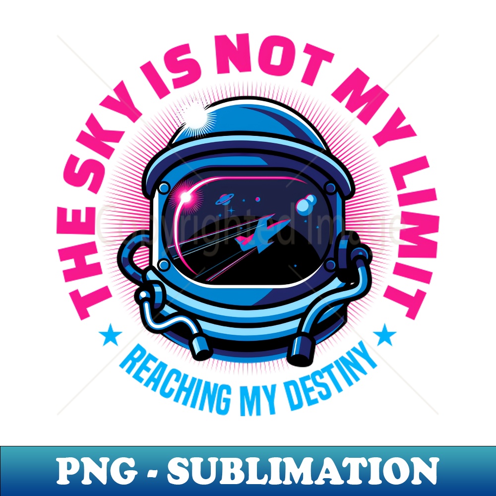 The Sky Is Not My Limit Reaching My Destiny Motivational - | Inspire Uplift