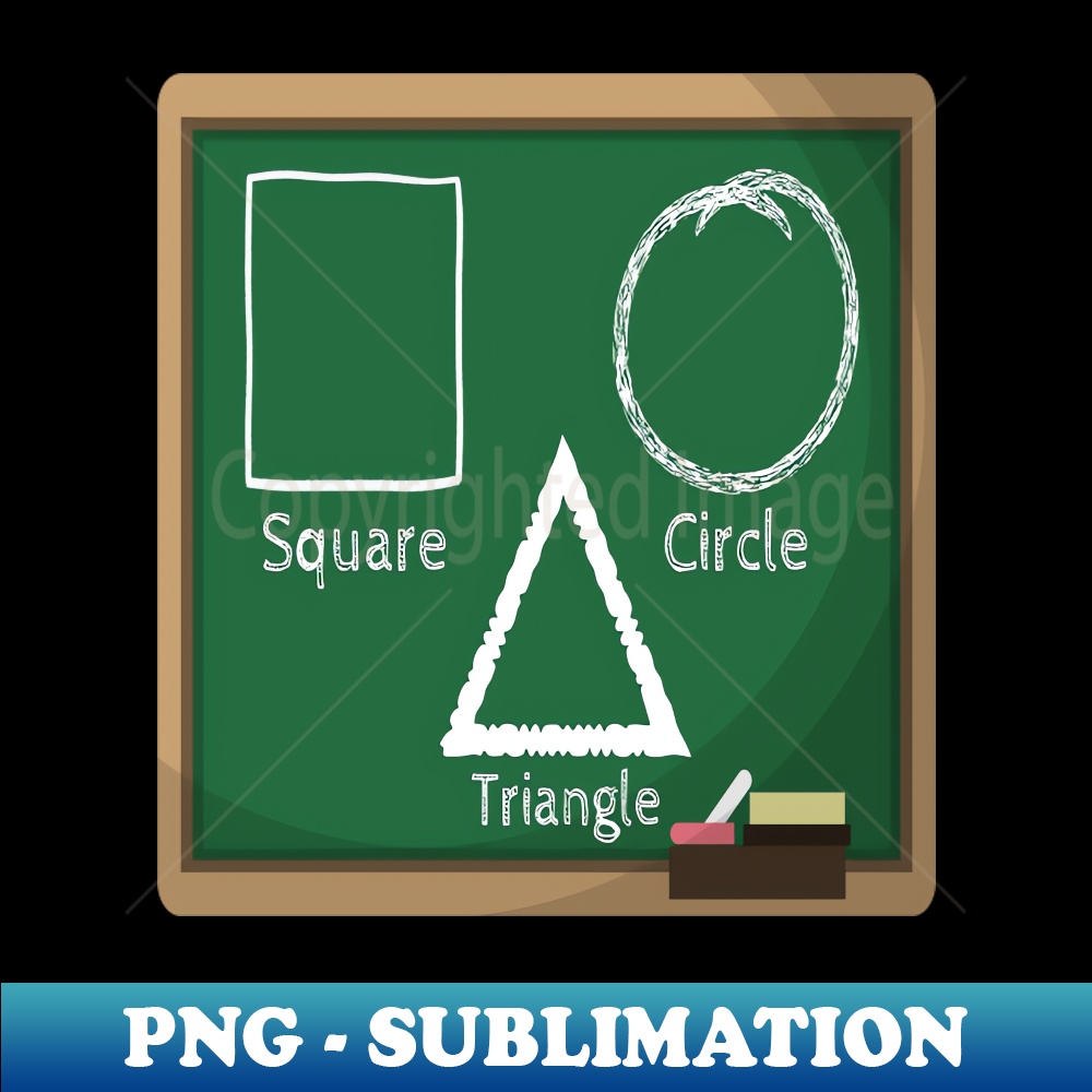 A blackboard with figures HighResolution PNG Sublimation Inspire