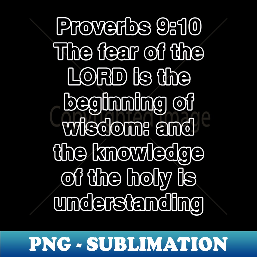 Proverbs 910 King James Version KJV Bible Verse Typography | Inspire Uplift