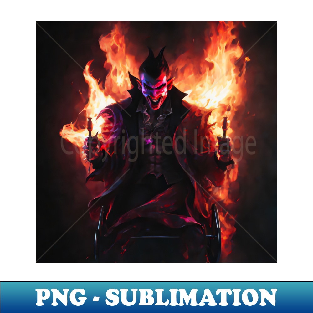Vampire Making Fire Halloween Vampire on fire - Special Edition Sublimation PNG | Inspire ...