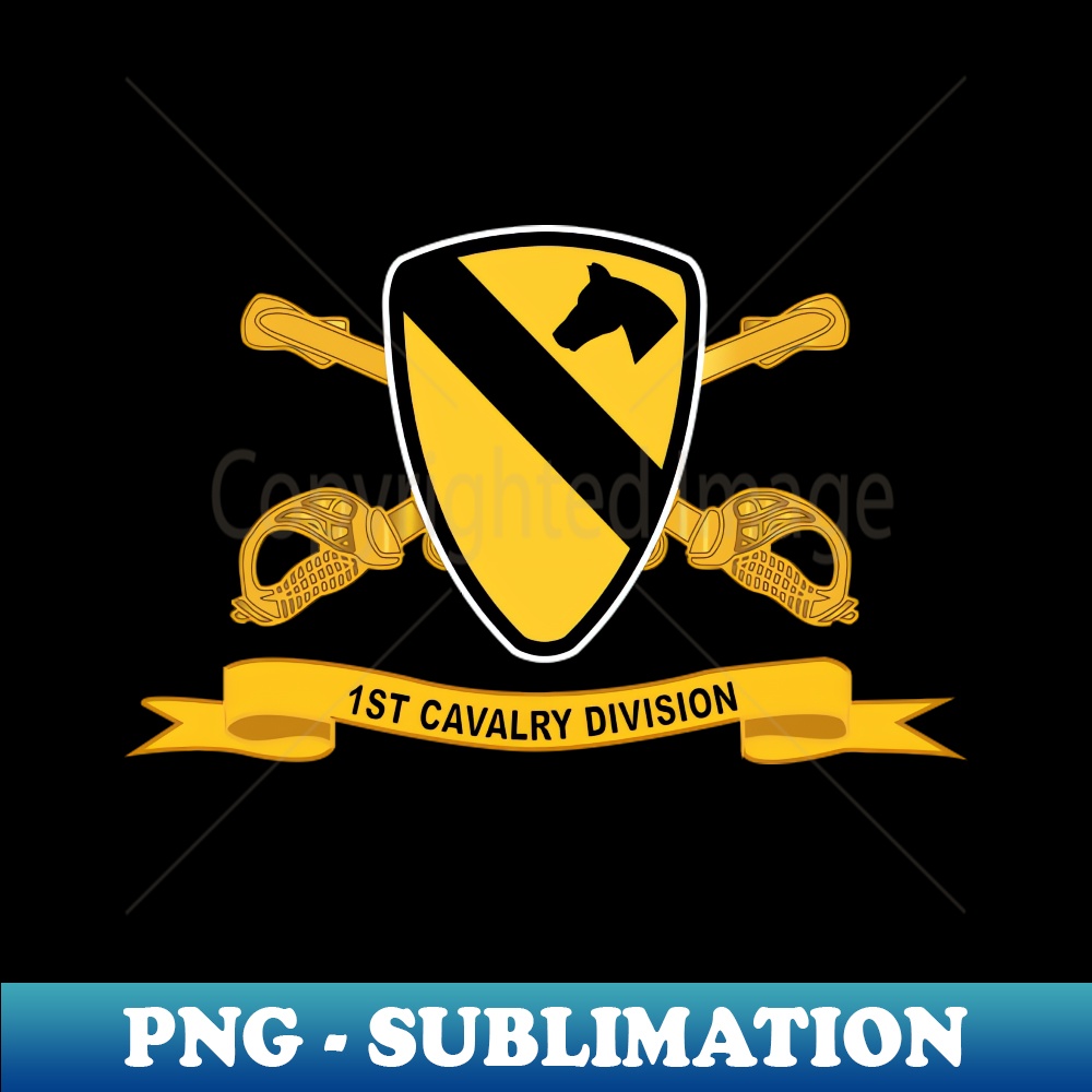 1st Cavalry Division - SSI w Br - Ribbon - Exclusive PNG Su - Inspire ...