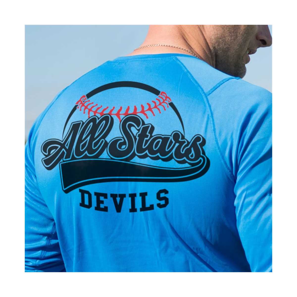 All Over Stars Tee Salute