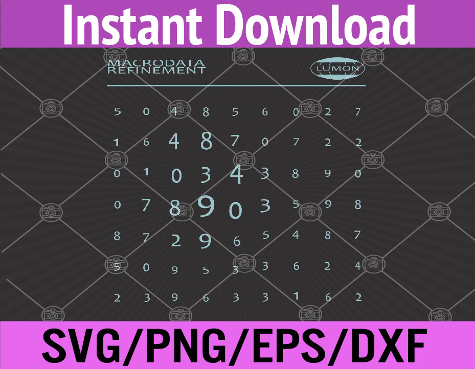 Scary Numbers Lumon Macrodata Refinement Severance TV Svg, E | Inspire ...