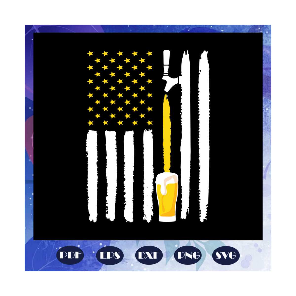 american flag beer can svg - Inspire Uplift