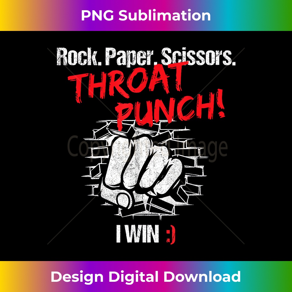 Rock Paper Scissors Throat Punch I Win Gift S - Minimalist S | Inspire ...