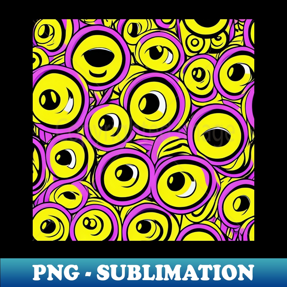 Kaleidoscopic Neon Psychedelic Smiley Faces in a Dreamy Patt | Inspire ...