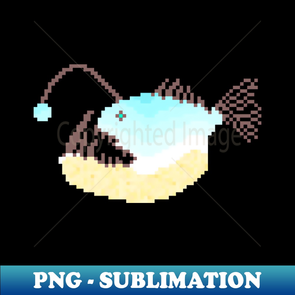 Modern Pixel Sea Anglerfish - Professional Sublimation Digit - Inspire ...