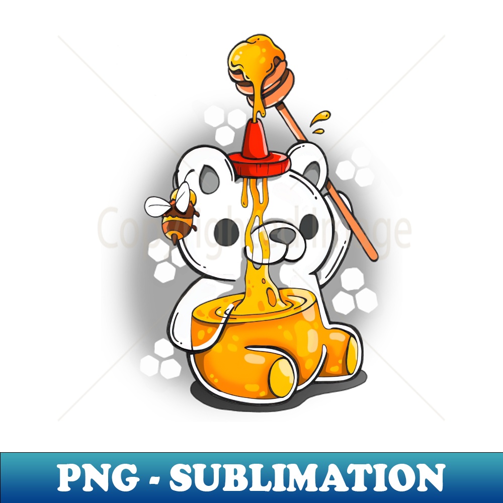 Honey Bear - PNG Transparent Digital Download File for Subli | Inspire ...