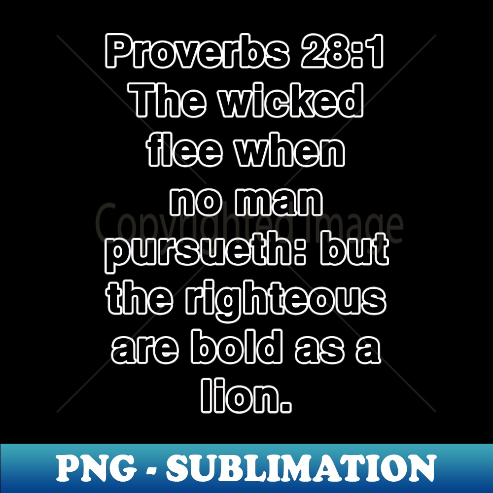 Proverbs 281 King James Version KJV Bible Verse Typography | Inspire Uplift