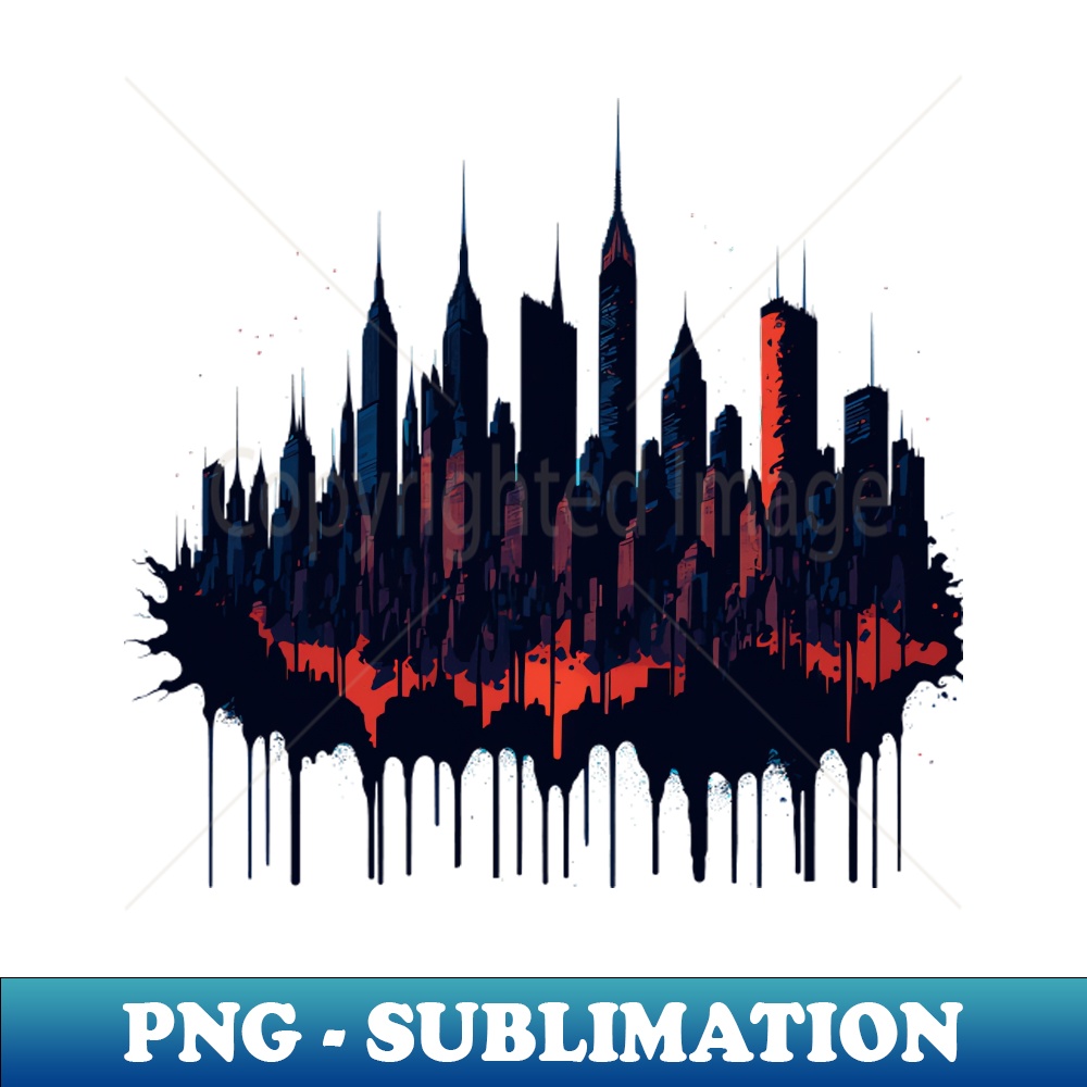 vector illustration of the New York city skyline Graphic Nov | Inspire ...
