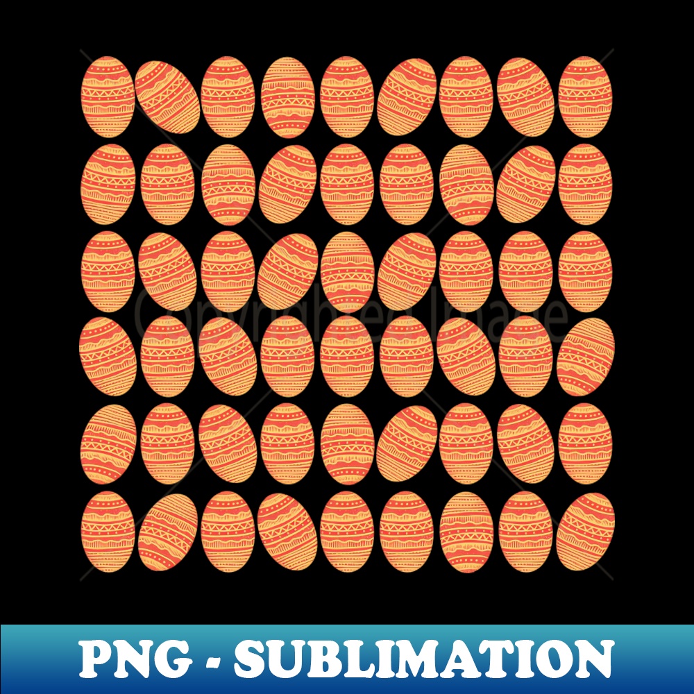 Red Easter Pattern The red and yellow decorated easter egg pattern version 5 - | Inspire ...