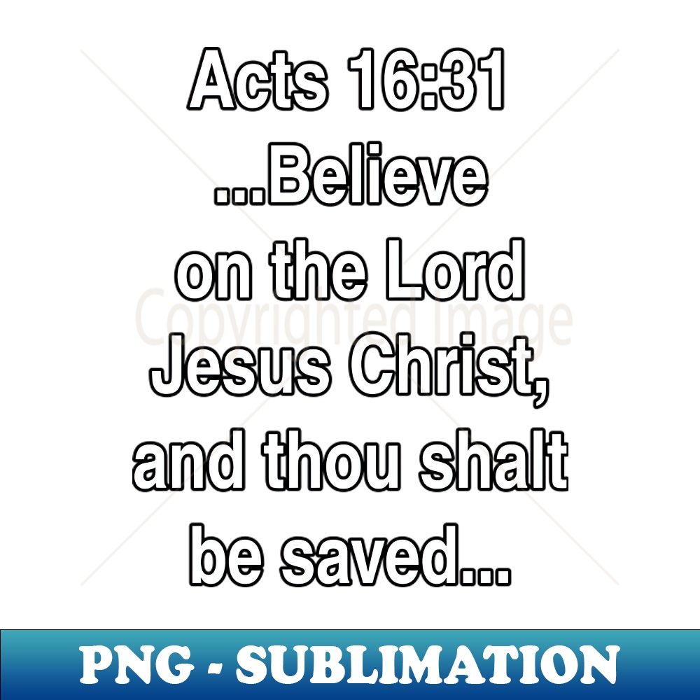Acts 1631 King James Version KJV Bible Verse Typography - P | Inspire ...