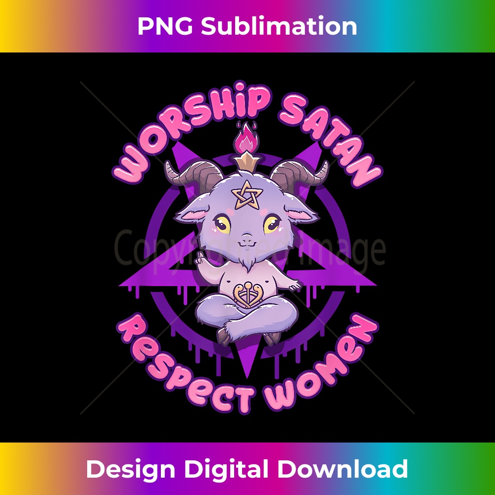 Worship Satan Respect Women I Satanic Anime Baph - Sublimati - Inspire ...