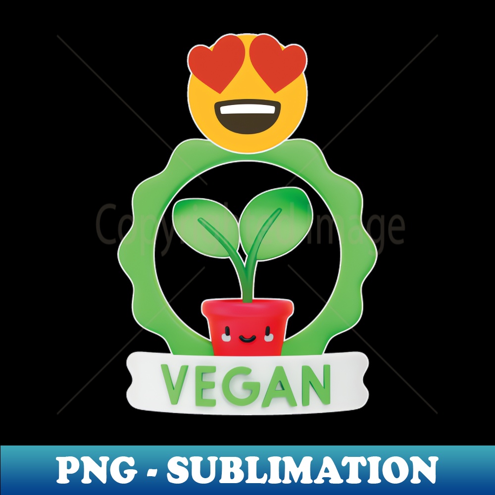 Vegan emoji plant PNG Sublimation Digital Download Boost Inspire