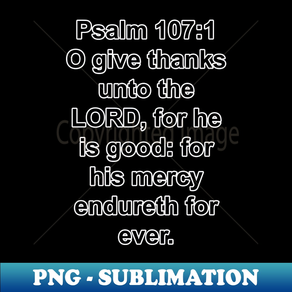 Psalms 1071 King James Version KJV Bible Verse Typography - | Inspire ...