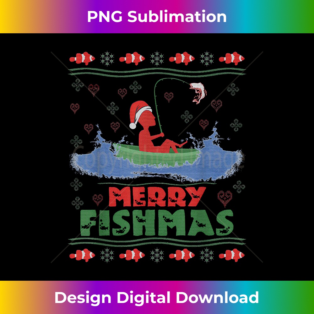 Merry Fishmas Christmas Fishing Shirt Ugly Swe Sublimation Inspire