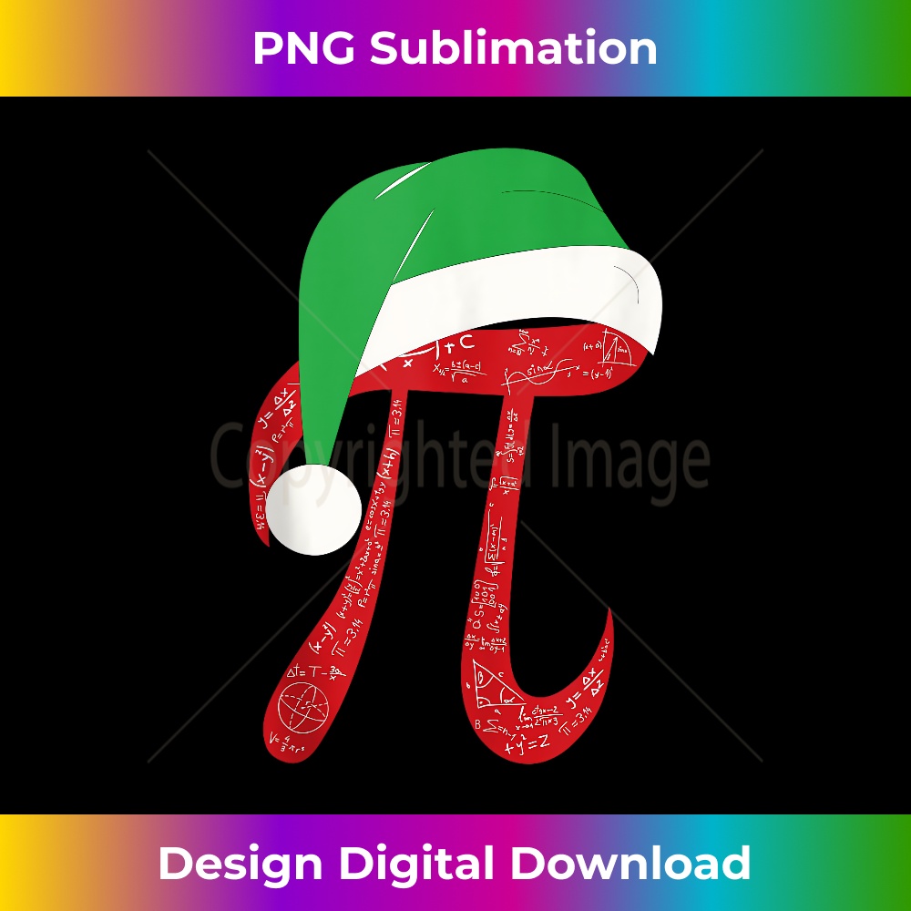 Funny Pi Symbol in Santa Hat Sweater Math Teacher Christmas | Inspire ...