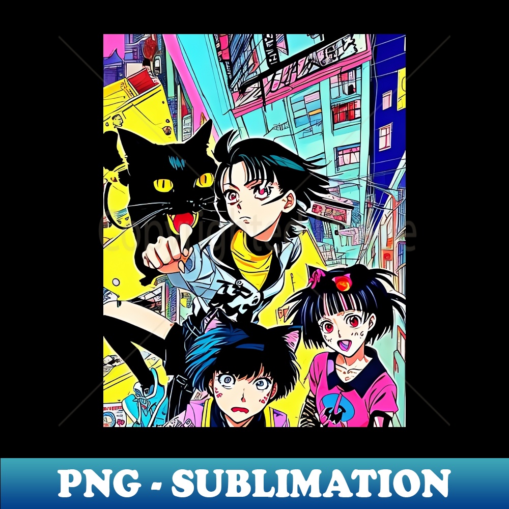 90s anime style with a VHS effect boy girls Special Editio Inspire