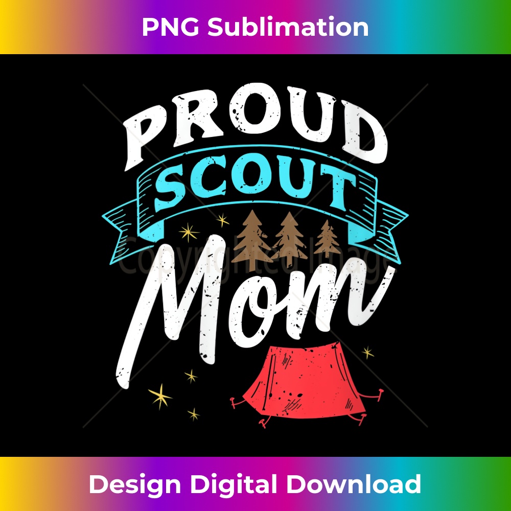 Womens Proud Scout Mom - Scouting Camping Mother's Day Funny | Inspire ...