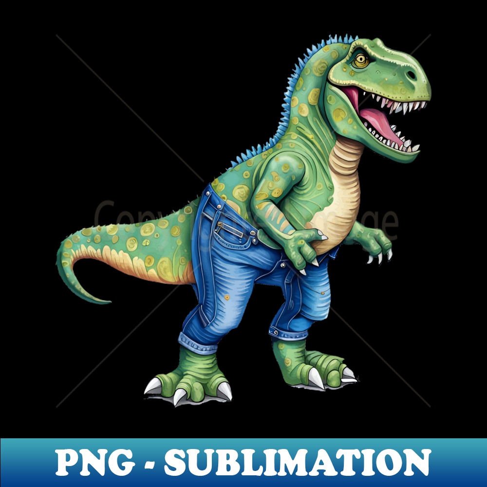 Dinosaure minimaliste denim main image 1