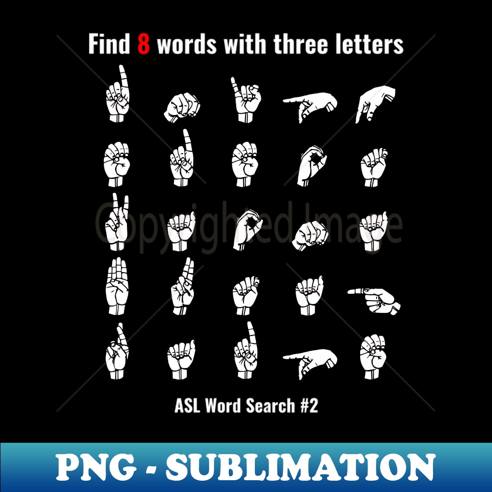 Sign Language Word Search Puzzle 2 ASL Sign Language Design | Inspire ...