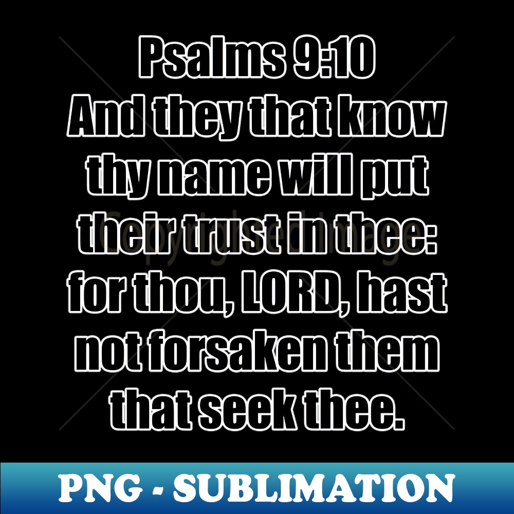 Psalm 910 King James Version KJV Bible Verse Typography - In | Inspire ...