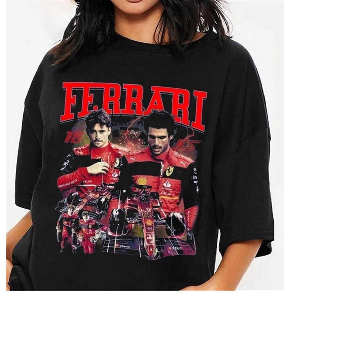 90s Vintage Charles Leclerc Scuderia Ferrari Shirt, Charles