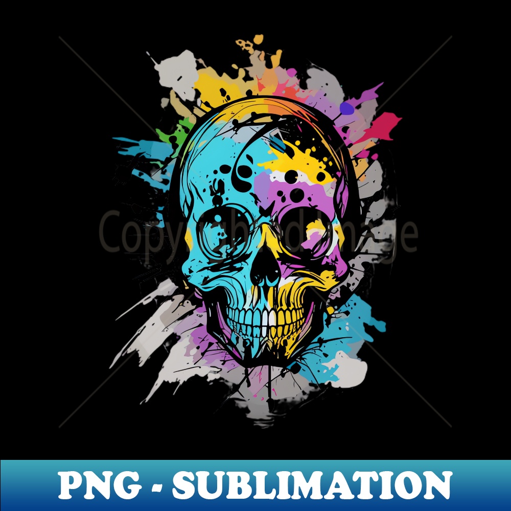 Skull Digital Sublimation Download File Perfect For Crea Inspire