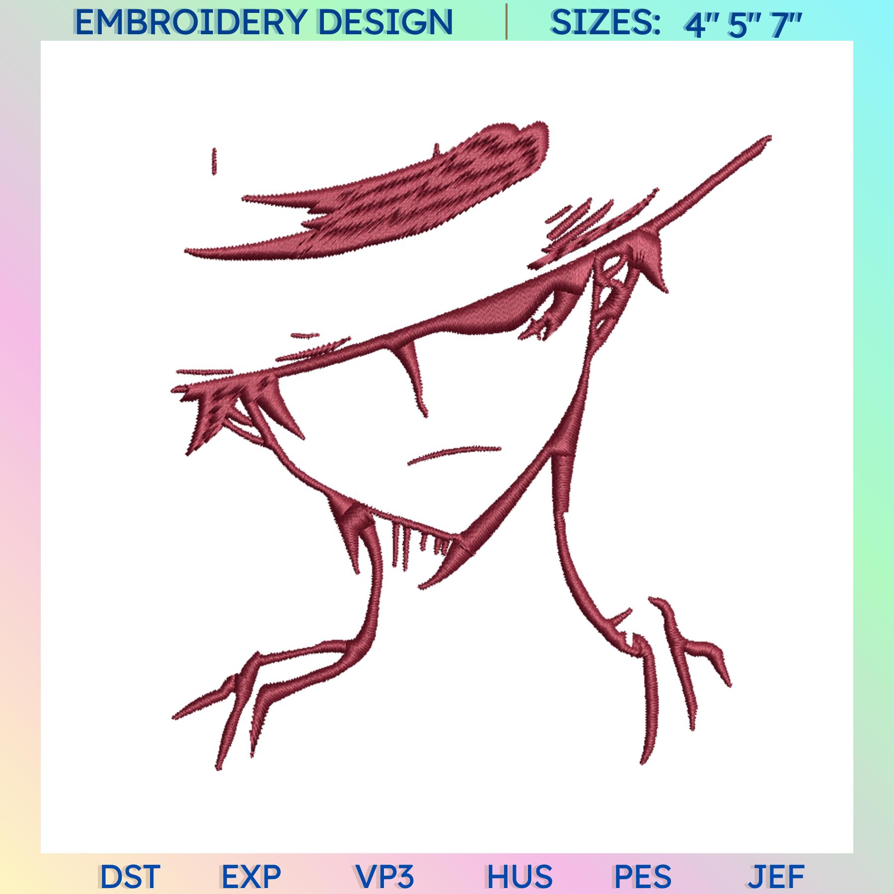 Anime Character Embroidery Files, Machine Embroidery Files F | Inspire ...
