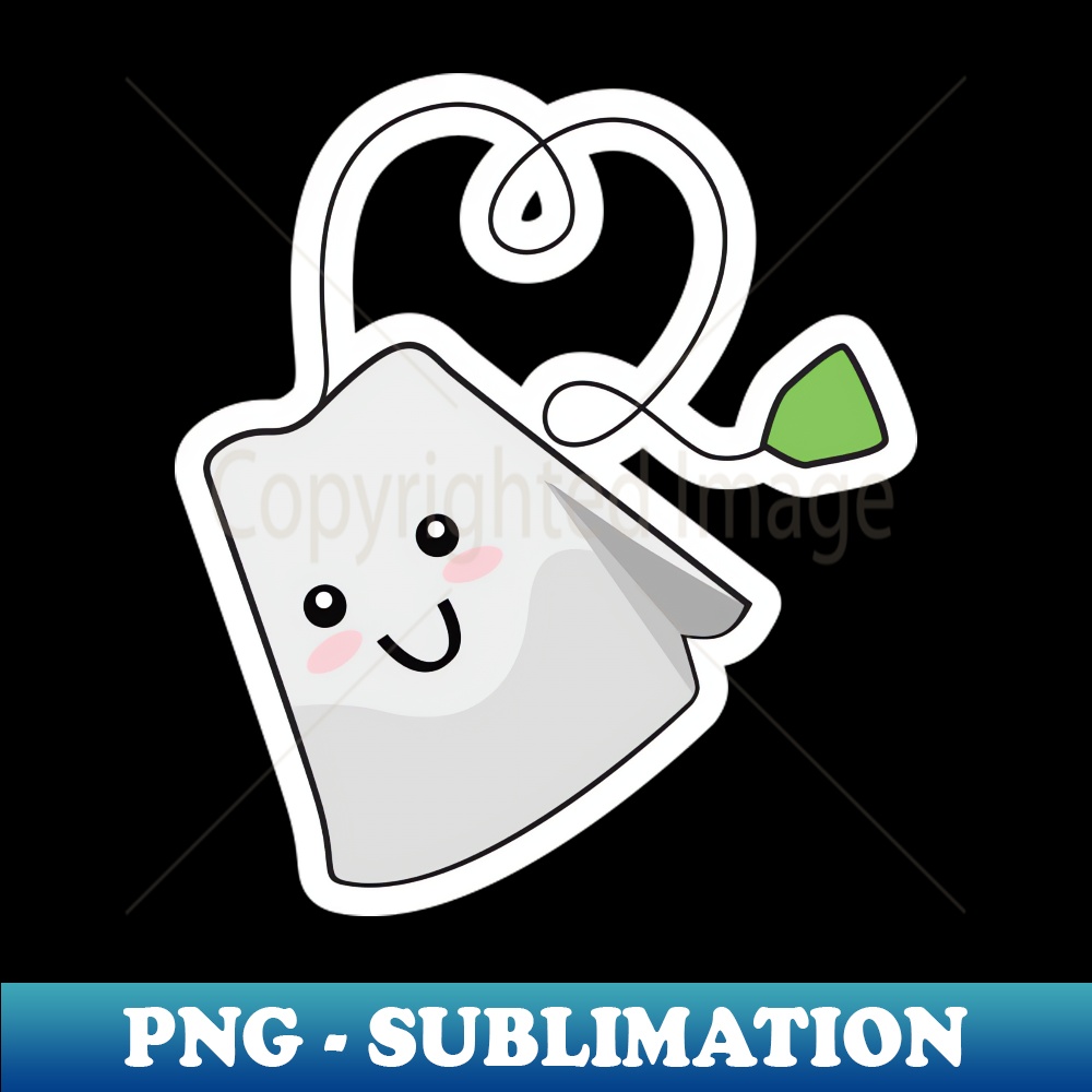 Cute tea bag drawing PNG Transparent Digital Download File Inspire