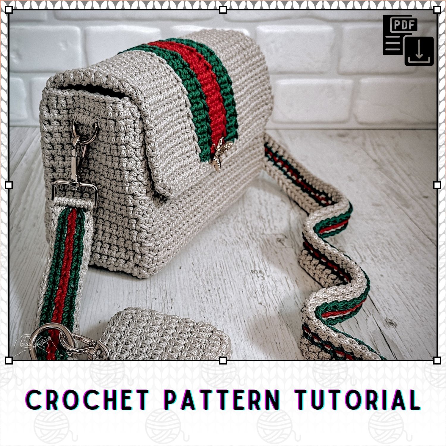 19+ Crochet Patternn Bag Crochet Pattern Bag with Stripes PDF | Inspire Uplift