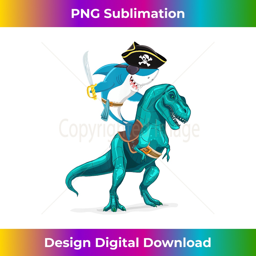 Shark Pirate Riding T Rex Kid Boy Son Grandson Shirt - Bespo | Inspire ...