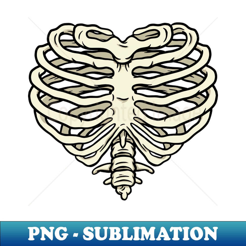 Skeleton Bones Rib Cage Hearth Funny Skull Costume Halloween | Inspire ...