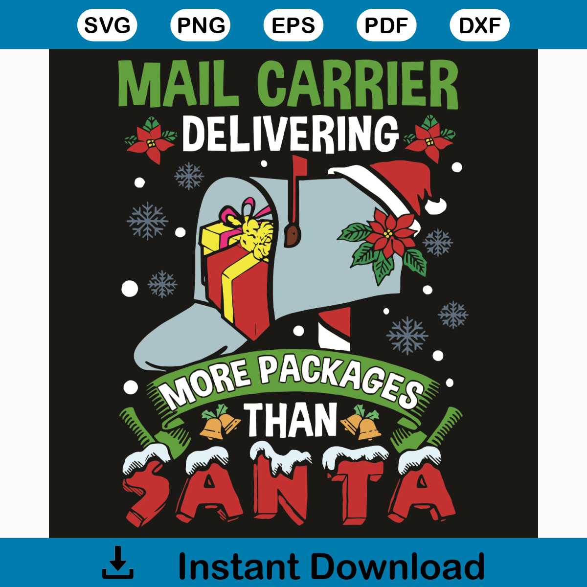 Mail Carrier Delivering More Packages Than Santa Svg, Christ | Inspire ...