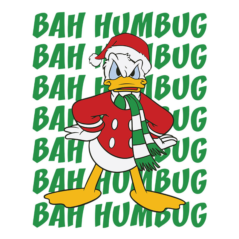 Donald Bah Humbug Stack Svg, Disney Christmas Svg, Christmas | Inspire ...