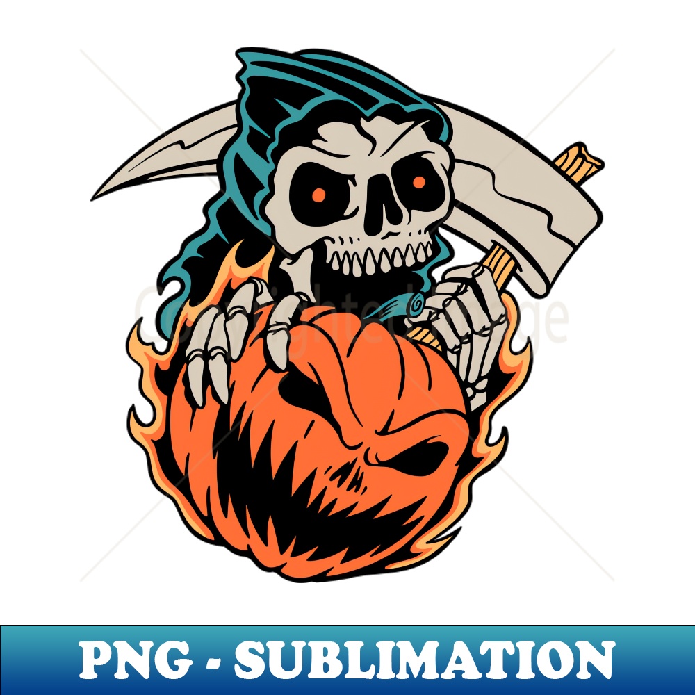 Grim Reaper Halloween - PNG Transparent Digital Download Fil - Inspire ...
