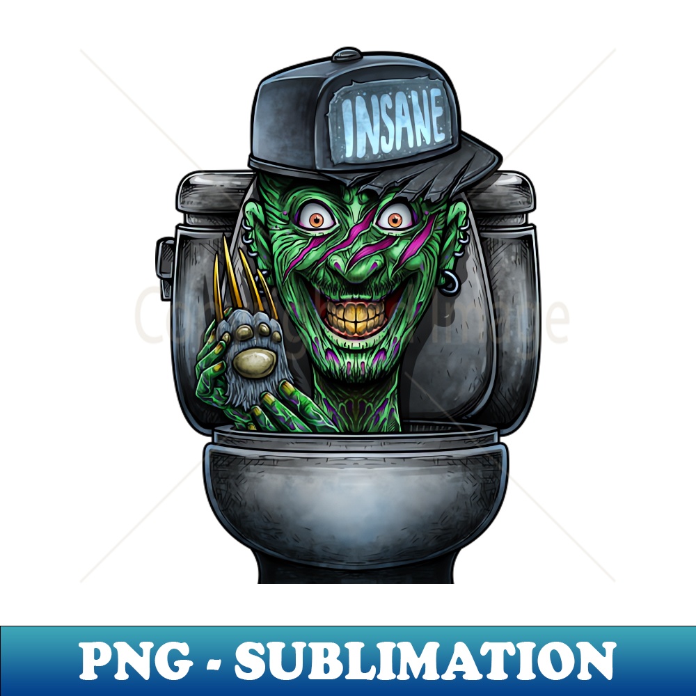 Horror toilet Monster 3 - Premium PNG Sublimation File - Rev - Inspire ...