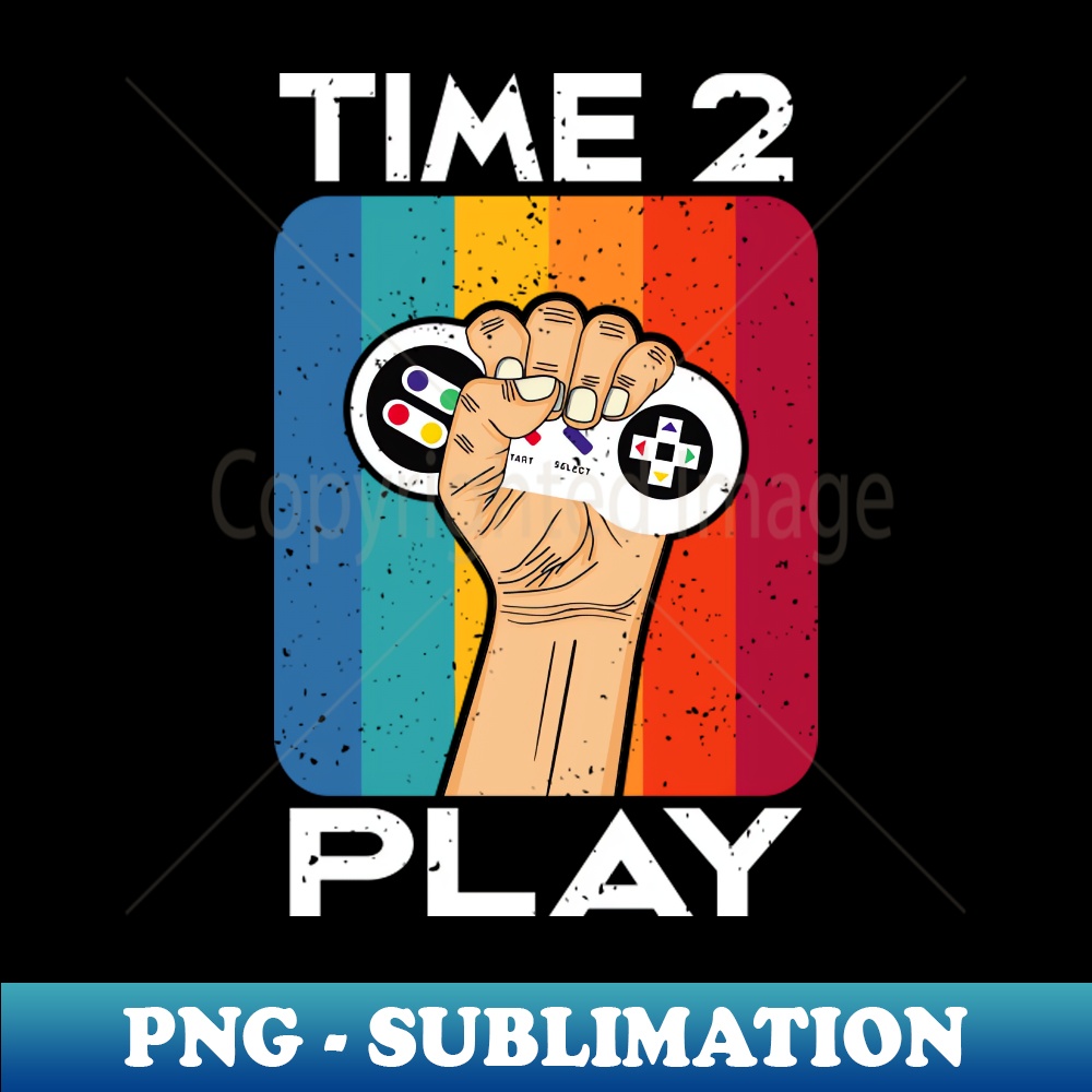 Timed Two Player Game Time 2 Play Gaming Vintage Retro Controller Gamer - Instant | Inspire ...
