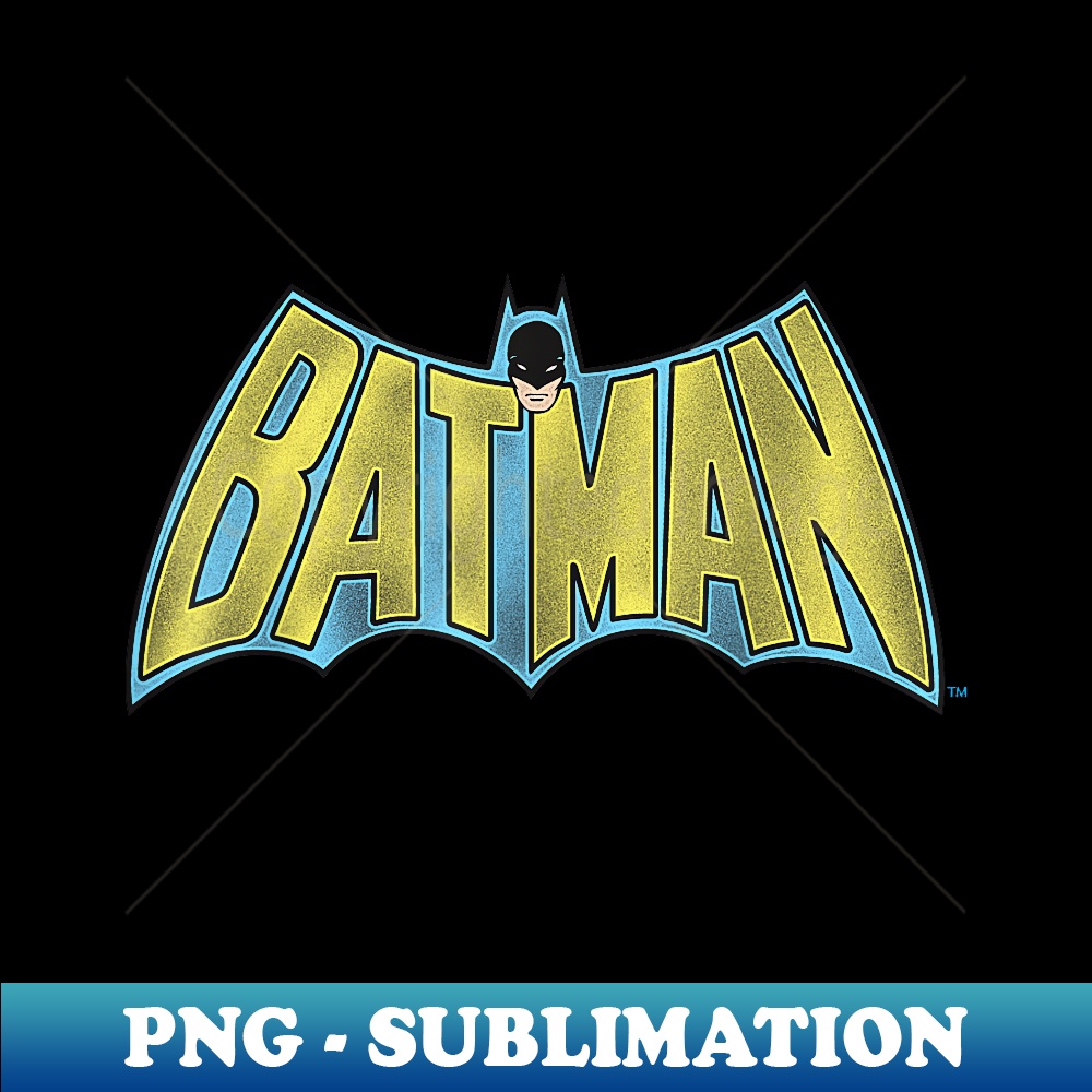 DC Comics Batman Vintage Bold Text Logo - Elegant Sublimatio | Inspire ...