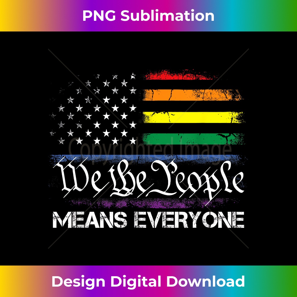 LGBT Vintage 1776 American Flag We The People Means Everyone | Inspire ...