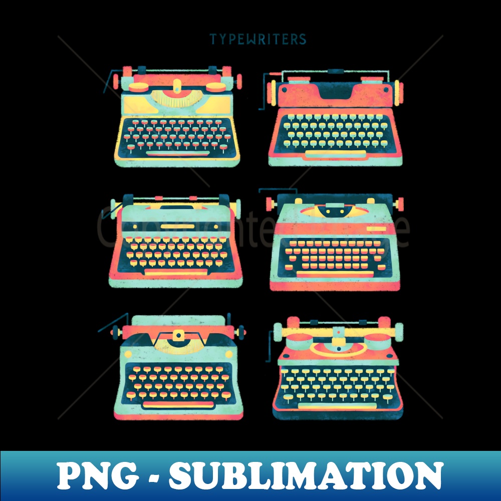 TYPEWRITERS Aesthetic Sublimation Digital File Instantly Inspire
