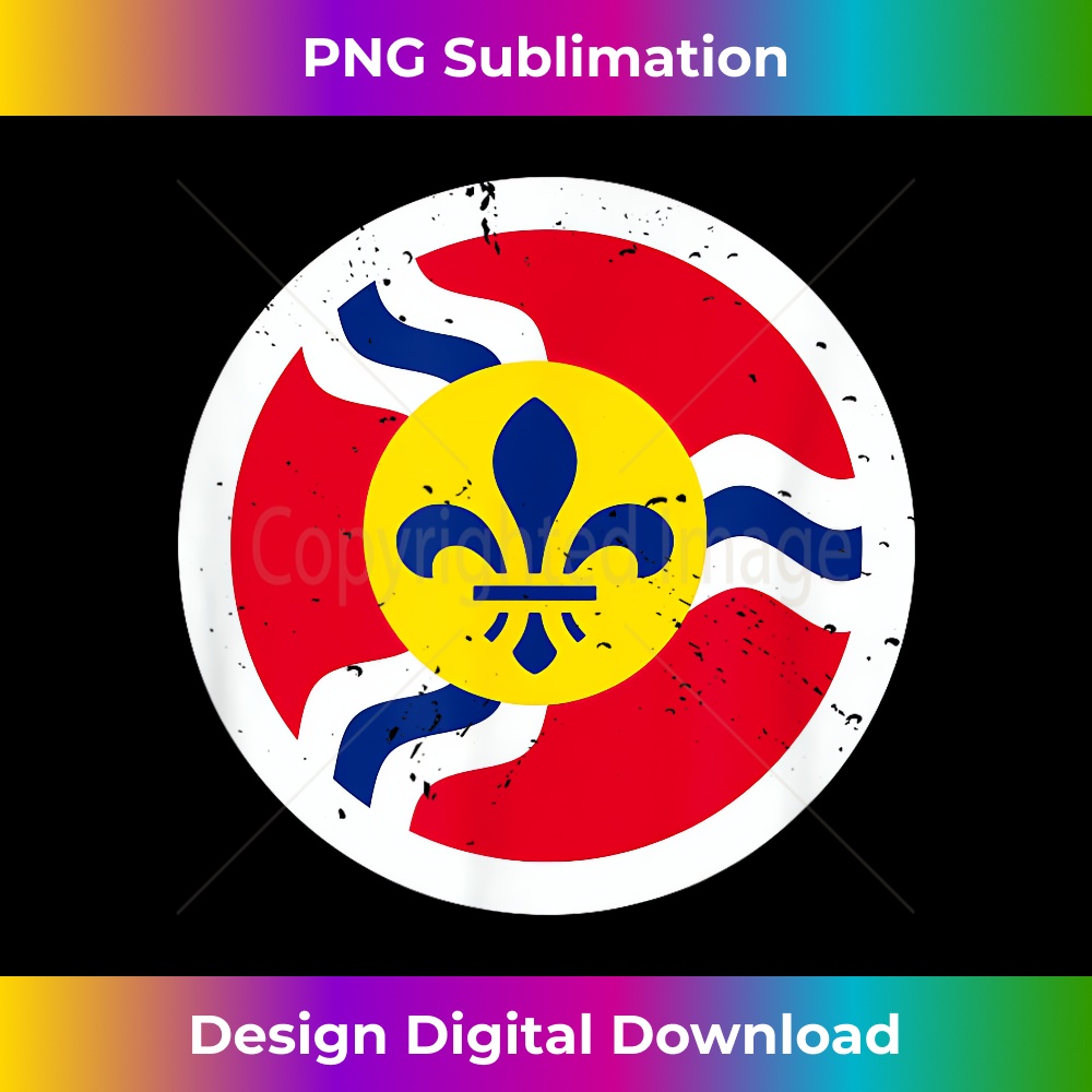 Retro St. Louis Missouri Flag Vintage STL City Flag Emblem - | Inspire ...