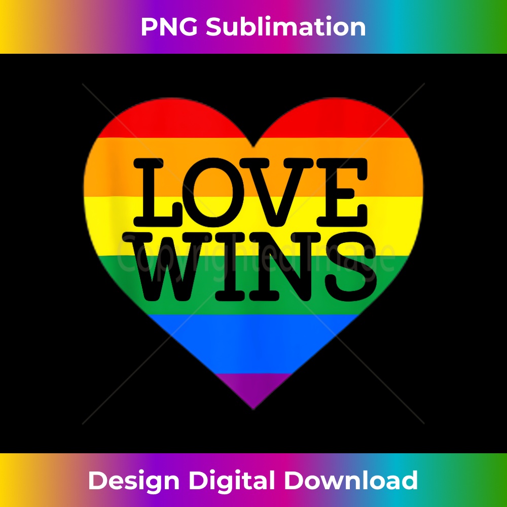 Love Wins LGBT Gay Pride Rainbow Mens Tank T - Bohemian Subl | Inspire ...