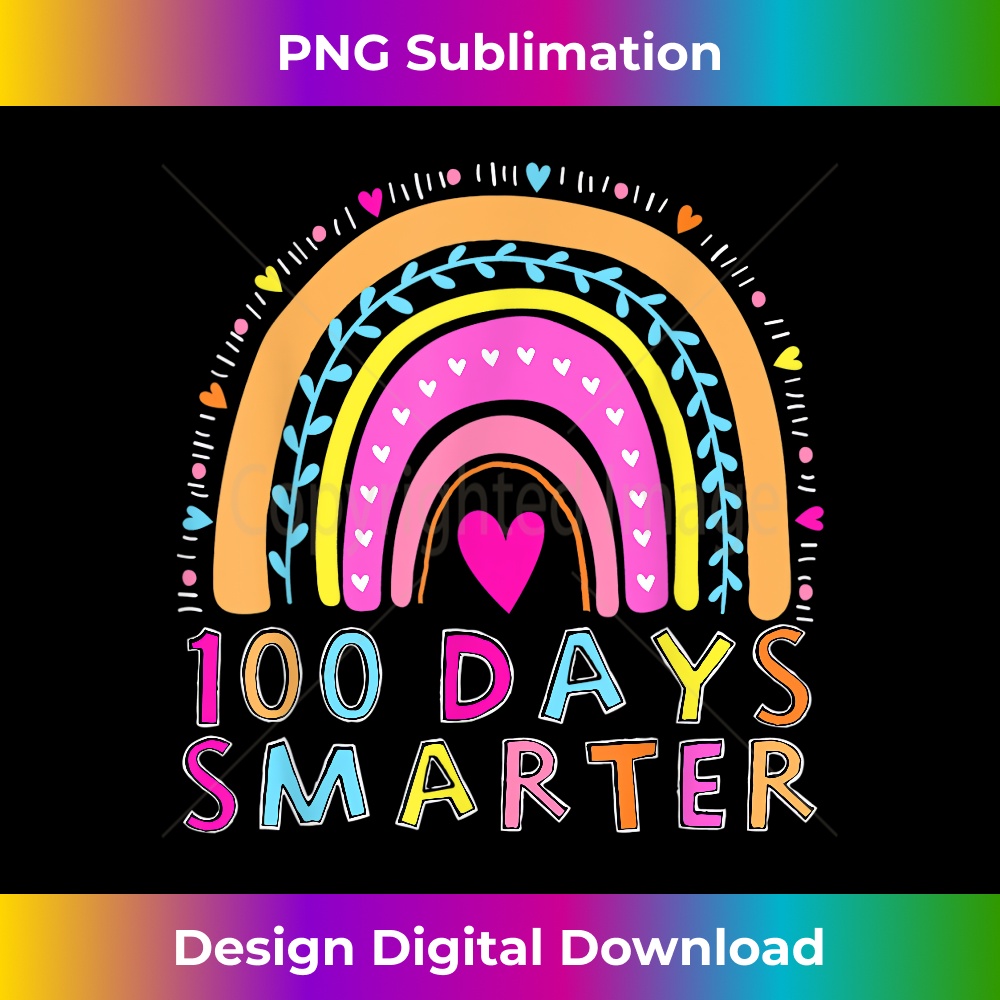 Happy 100th Day Of School Teacher 100 Days Smarter Rainbow - - Inspire ...