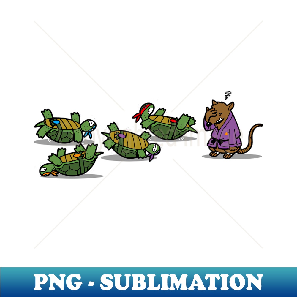 Funny Cute Ninja Turtles Master Splinter Training - Sublimat | Inspire ...