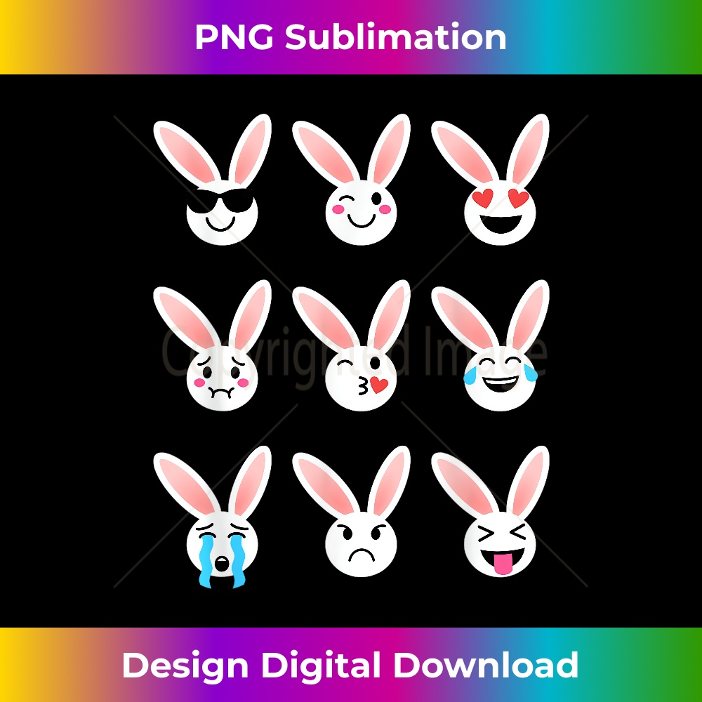 Funny Bunny Emoticon for Easter Teens Tween - Innovative PNG - Inspire ...
