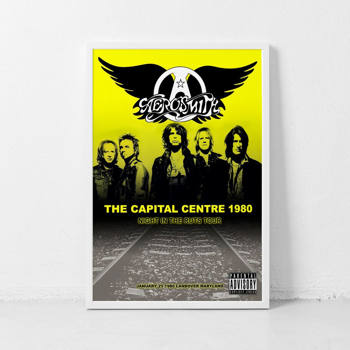 Aerosmith Music Gig Concert Poster Classic Retro Rock Vintag | Inspire ...